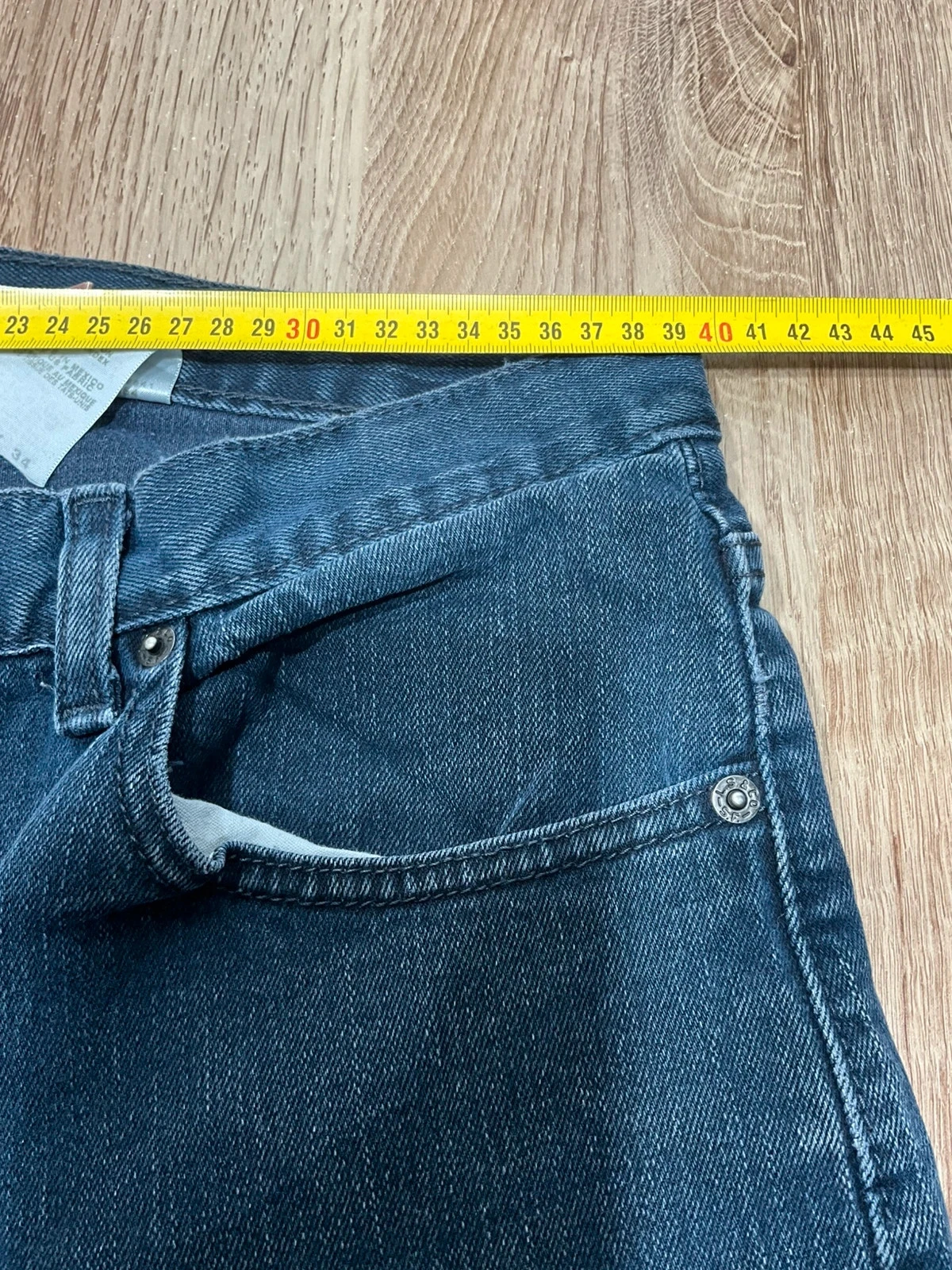 Jean Levi's Slim Fit W34 L34 Vintage Coton Noir DélavéLvh 061 – photo 12